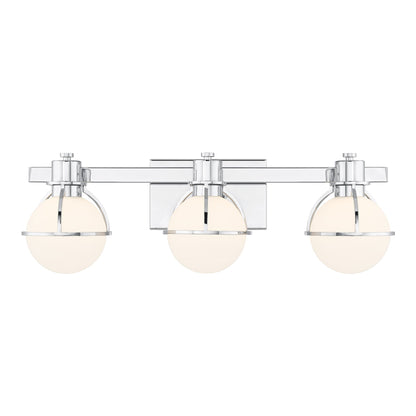 Pierce 3-Light Bathroom Vanity Light Chrome