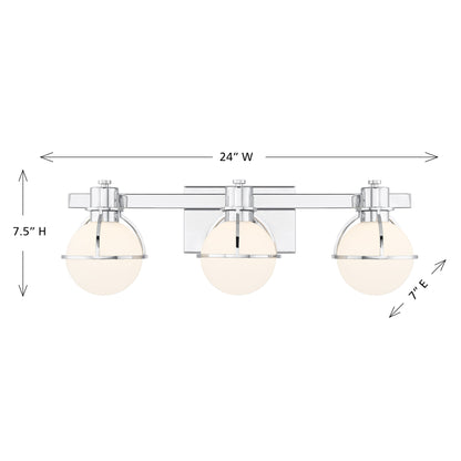 Savoy House Pierce 3-Light Bathroom Vanity Light - alternate view