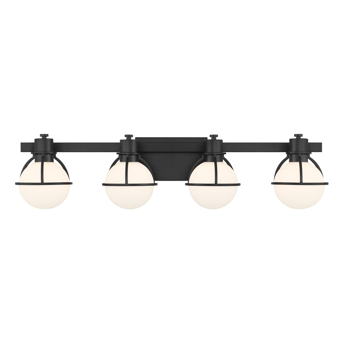 Pierce 4-Light Bathroom Vanity Light Matte Black