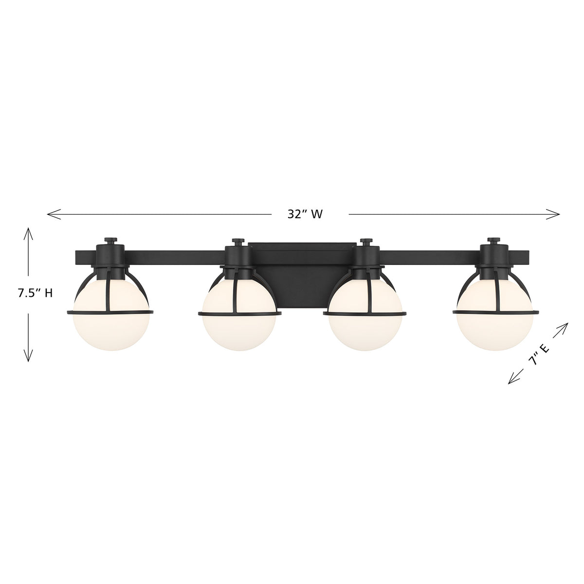 Savoy House Pierce 4-Light Bathroom Vanity Light - alternate view