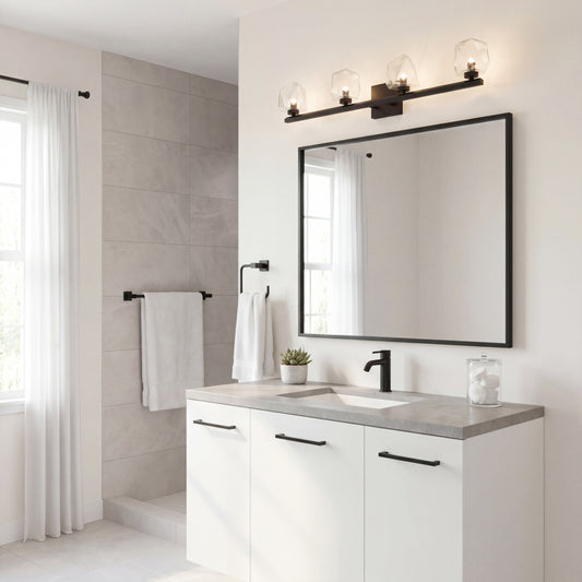 Savoy House Castello 4-Light Bathroom Vanity Light - Warm Brass