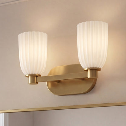 Savoy House Baldwin 2-Light Bathroom Vanity Light - Noble Brass