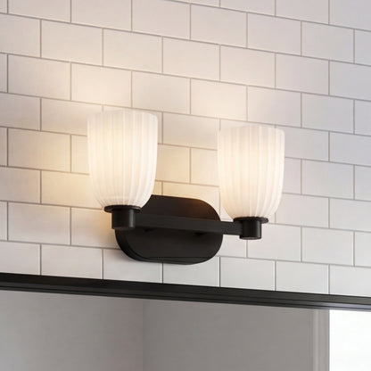 Savoy House Baldwin 2-Light Bathroom Vanity Light - Matte Black