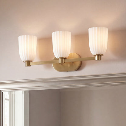 Savoy House Baldwin 3-Light Bathroom Vanity Light - Noble Brass