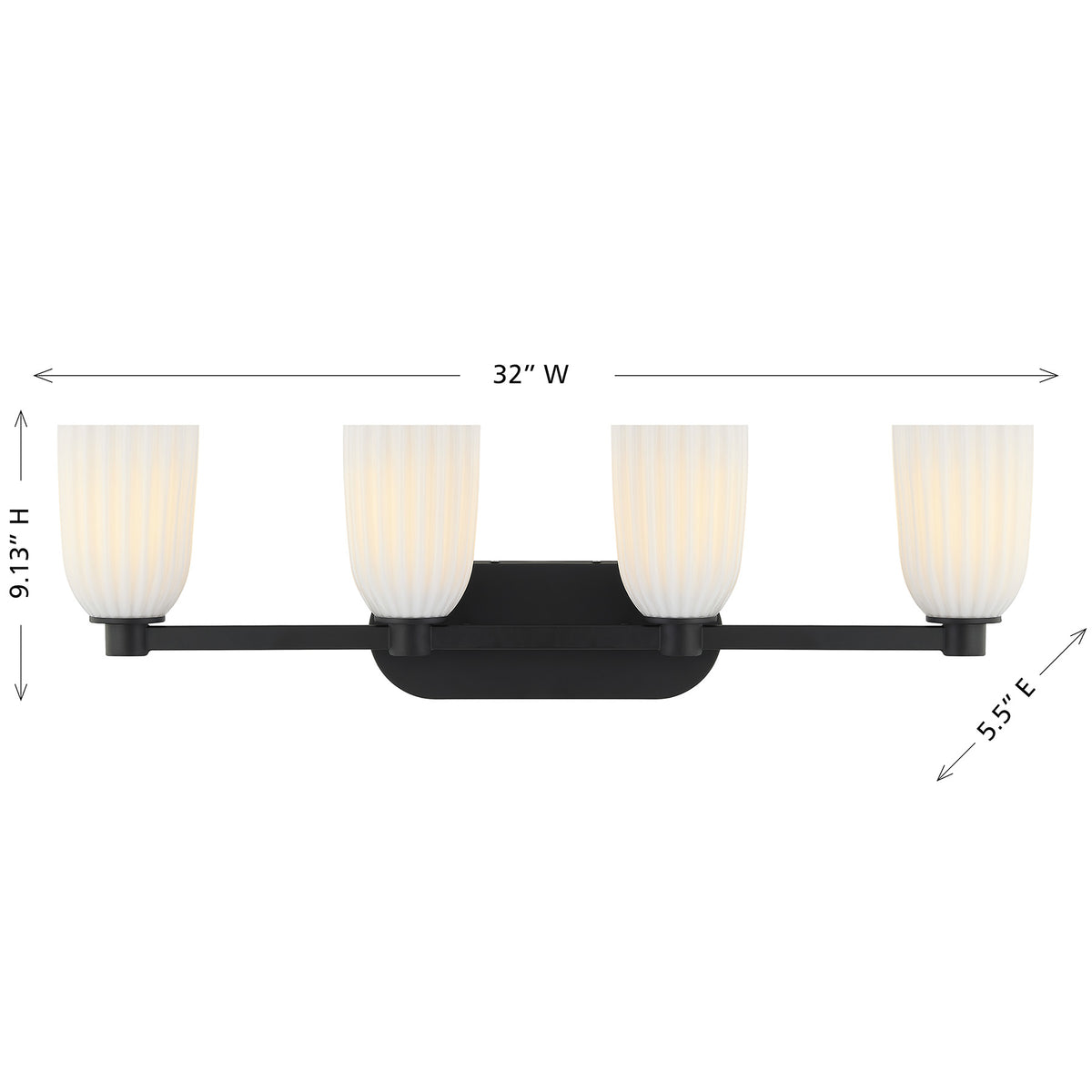 Baldwin 4-Light Bathroom Vanity Light