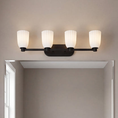 Savoy House Baldwin 4-Light Bathroom Vanity Light - Matte Black