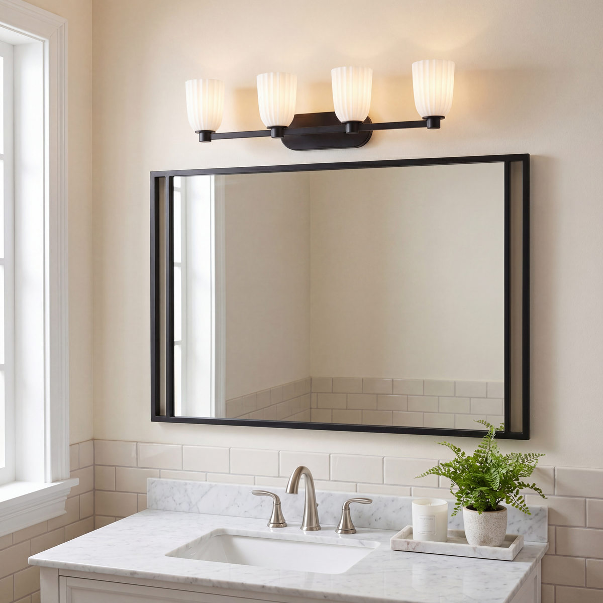 Baldwin 4-Light Bathroom Vanity Light