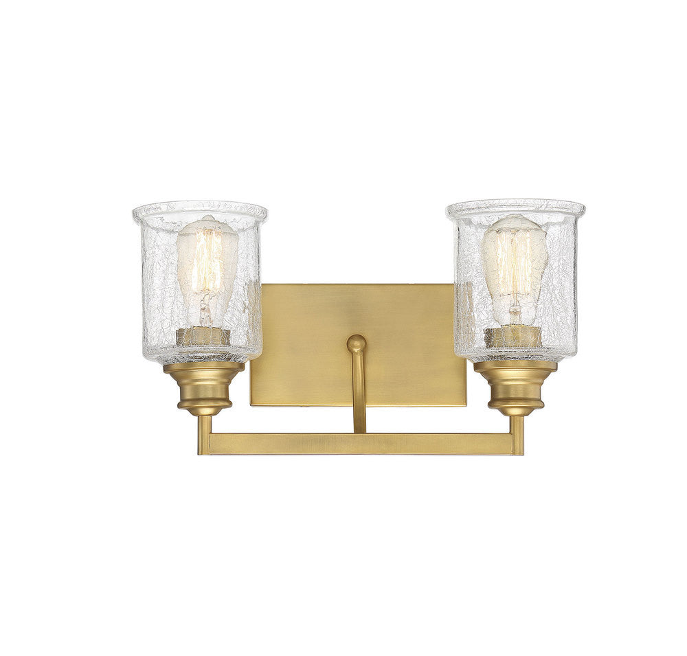 Savoy House Hampton 2-Light Bath Vanity Warm Brass