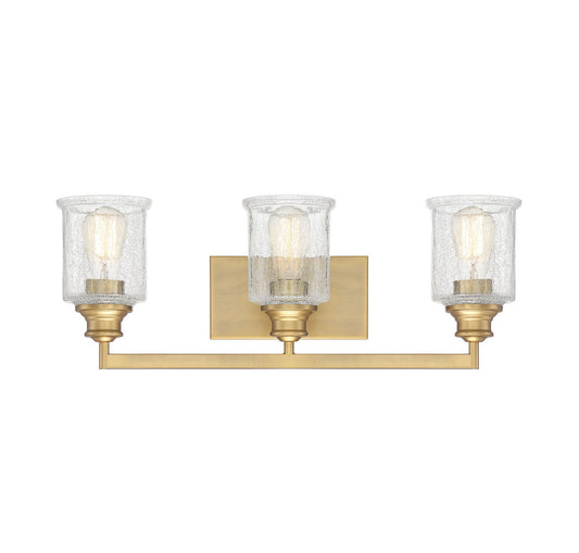 Savoy House Hampton 3-Light Bath Vanity Warm Brass
