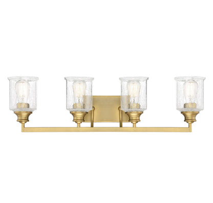 Savoy House Hampton 4-Light Bath Vanity Warm Brass