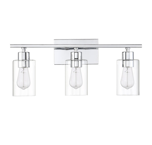 Lambert 3-Light Bathroom Vanity Light in Polished Chrome