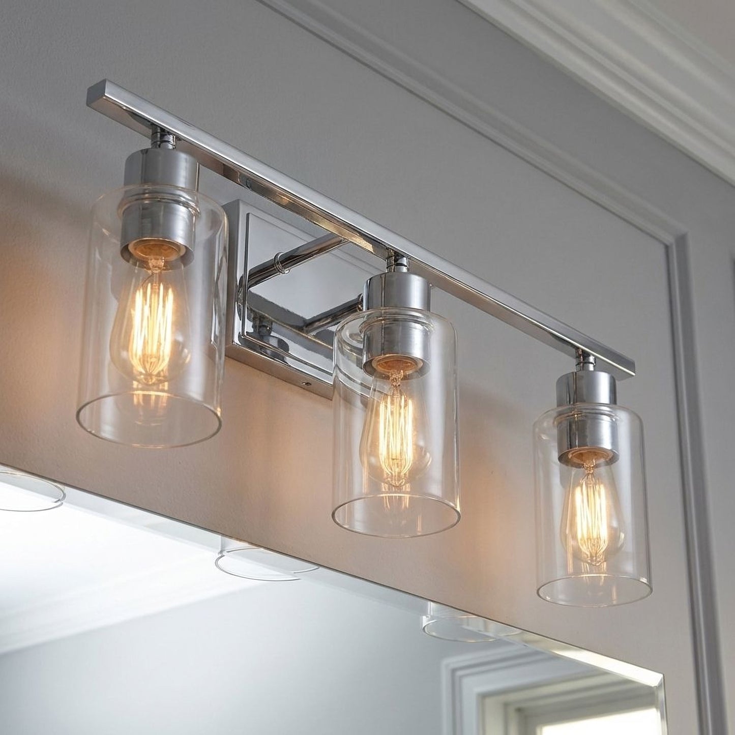 Lambert 3-Light Bathroom Vanity Light in Polished Chrome