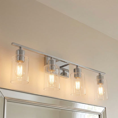 Lambert 4-Light Bathroom Vanity Light in Polished Chrome