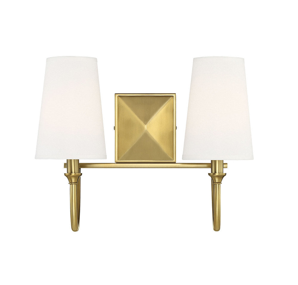 Savoy House Cameron 2-Light Bath Vanity Warm Brass