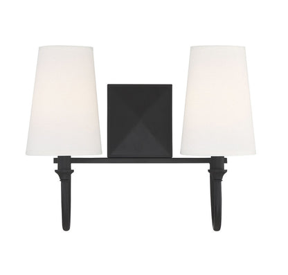 Savoy House Cameron 2-Light Bath Vanity Matte Black