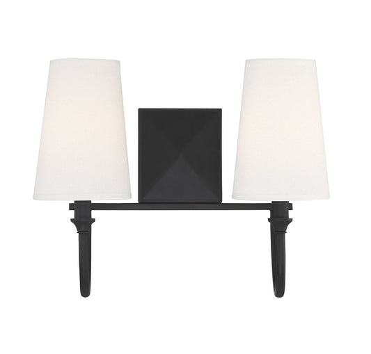 Savoy House Cameron 2-Light Bath Vanity Matte Black