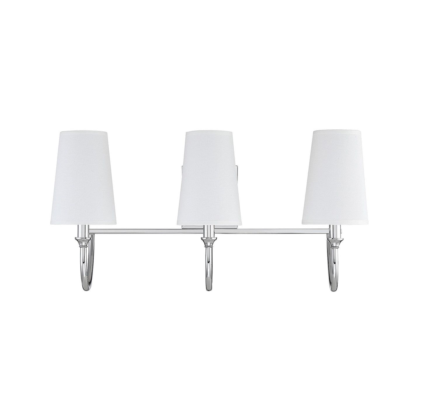 Cameron 3-Light Bathroom Vanity Light in Matte Black