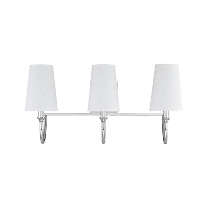 Cameron 3-Light Bathroom Vanity Light in Matte Black