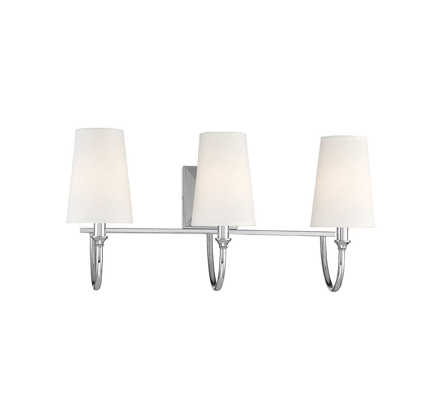 Cameron 3-Light Bathroom Vanity Light in Matte Black
