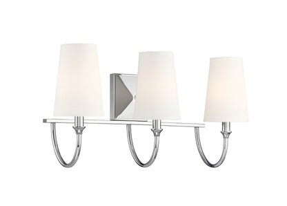 Cameron 3-Light Bathroom Vanity Light in Matte Black