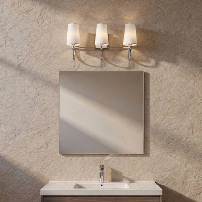 Cameron 3-Light Bathroom Vanity Light in Matte Black