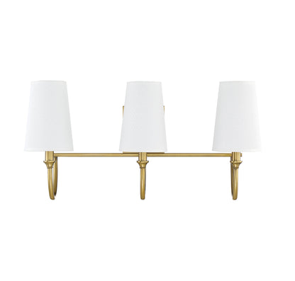 Cameron 3-Light Bathroom Vanity Light in Matte Black