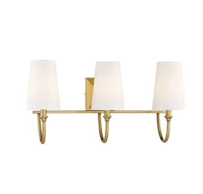 Cameron 3-Light Bathroom Vanity Light in Matte Black