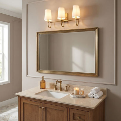 Cameron 3-Light Bathroom Vanity Light in Matte Black