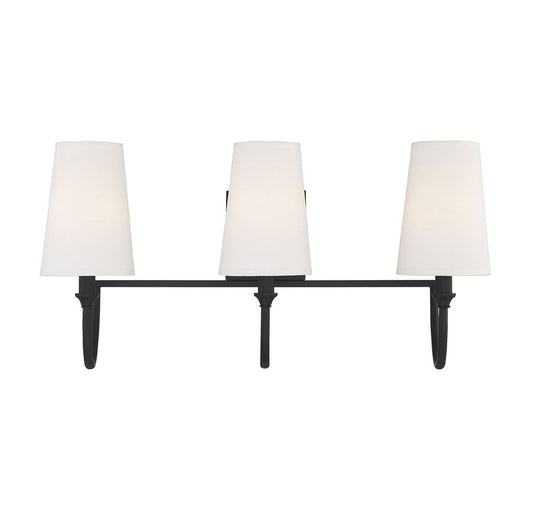 Savoy House Cameron 3-Light Bath Vanity Matte Black