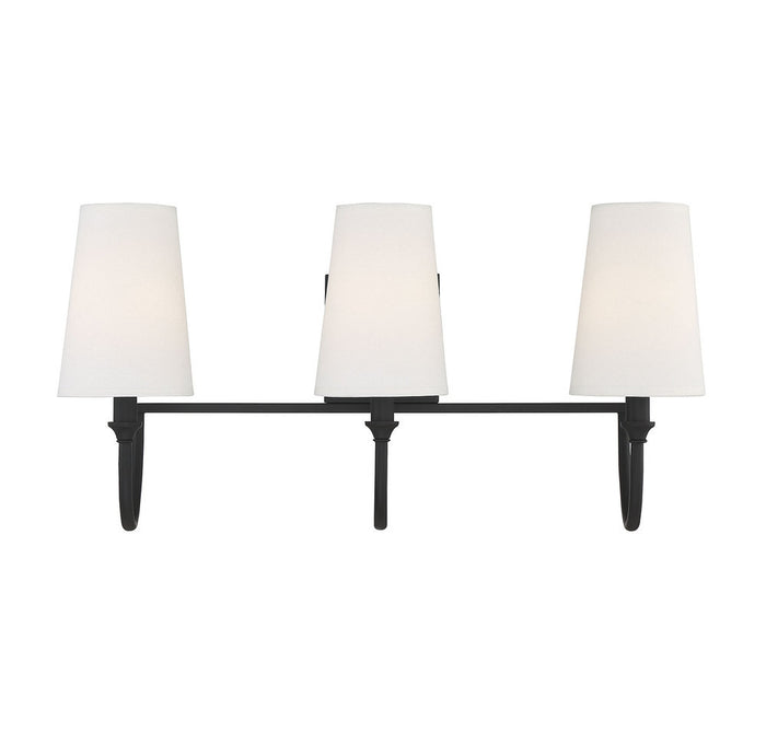 Savoy House Cameron 3-Light Bath Vanity Matte Black