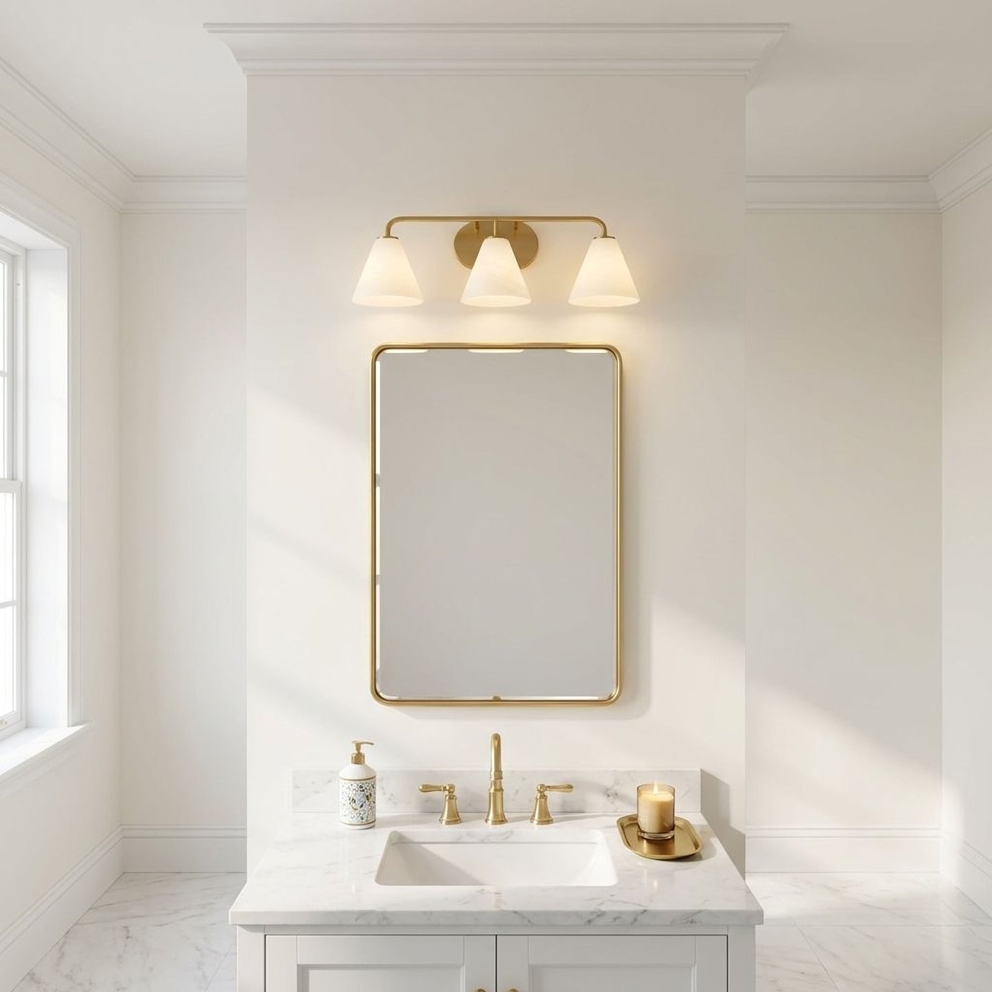 Blair 3-Light Bathroom Vanity Light in Matte Black