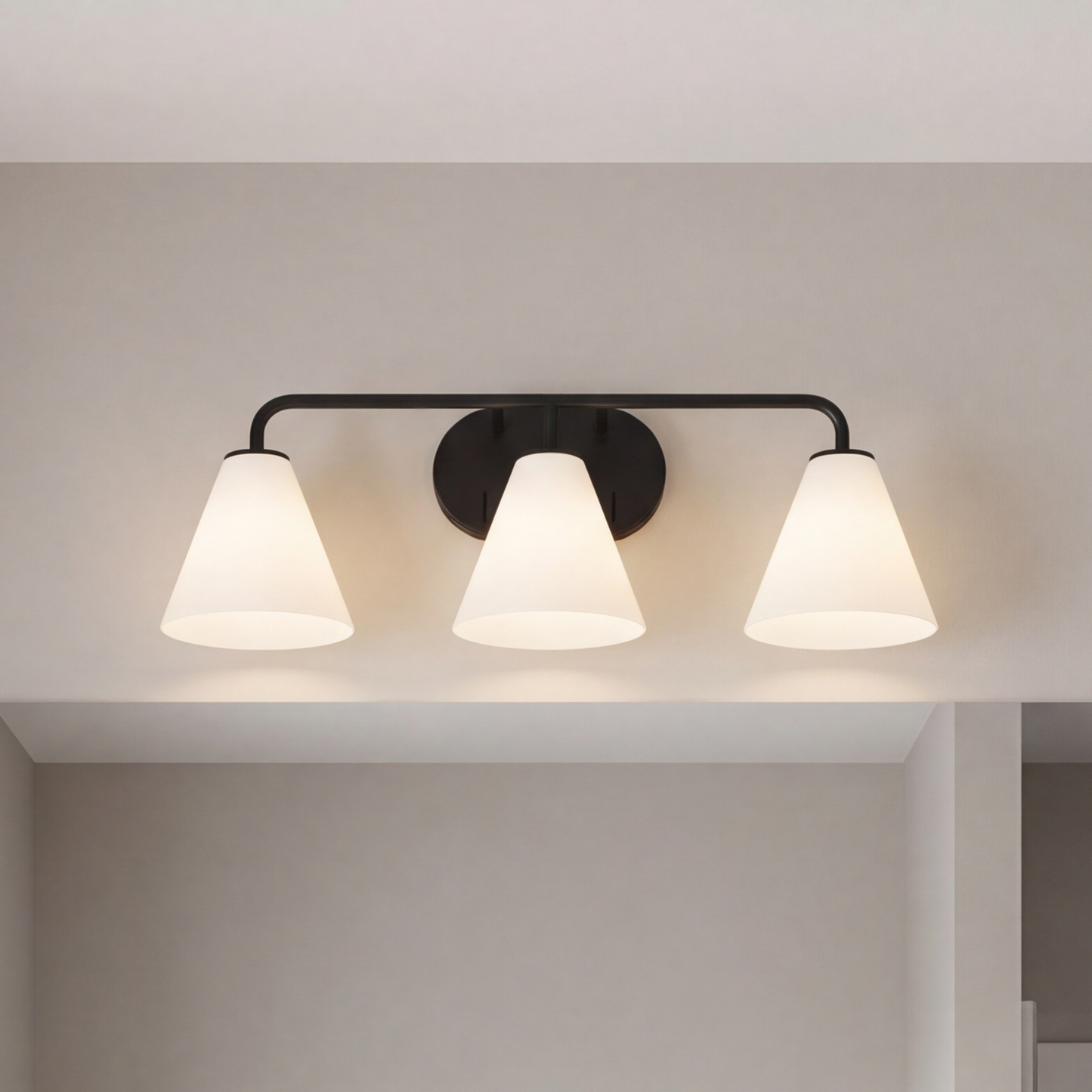 Blair 3-Light Bathroom Vanity Light in Matte Black