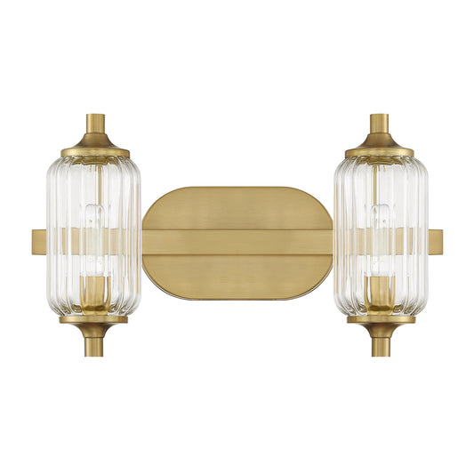 Savoy House Holton 2-Light Bathroom Vanity Light - Warm Brass, view 2