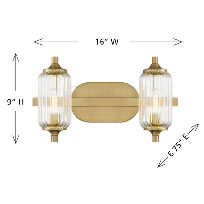 Holton 2-Light Bathroom Vanity Light