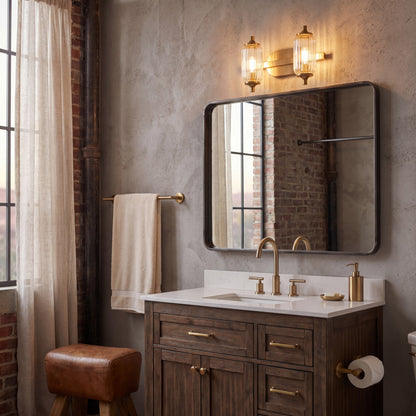Savoy House Holton 2-Light Bathroom Vanity Light - Warm Brass