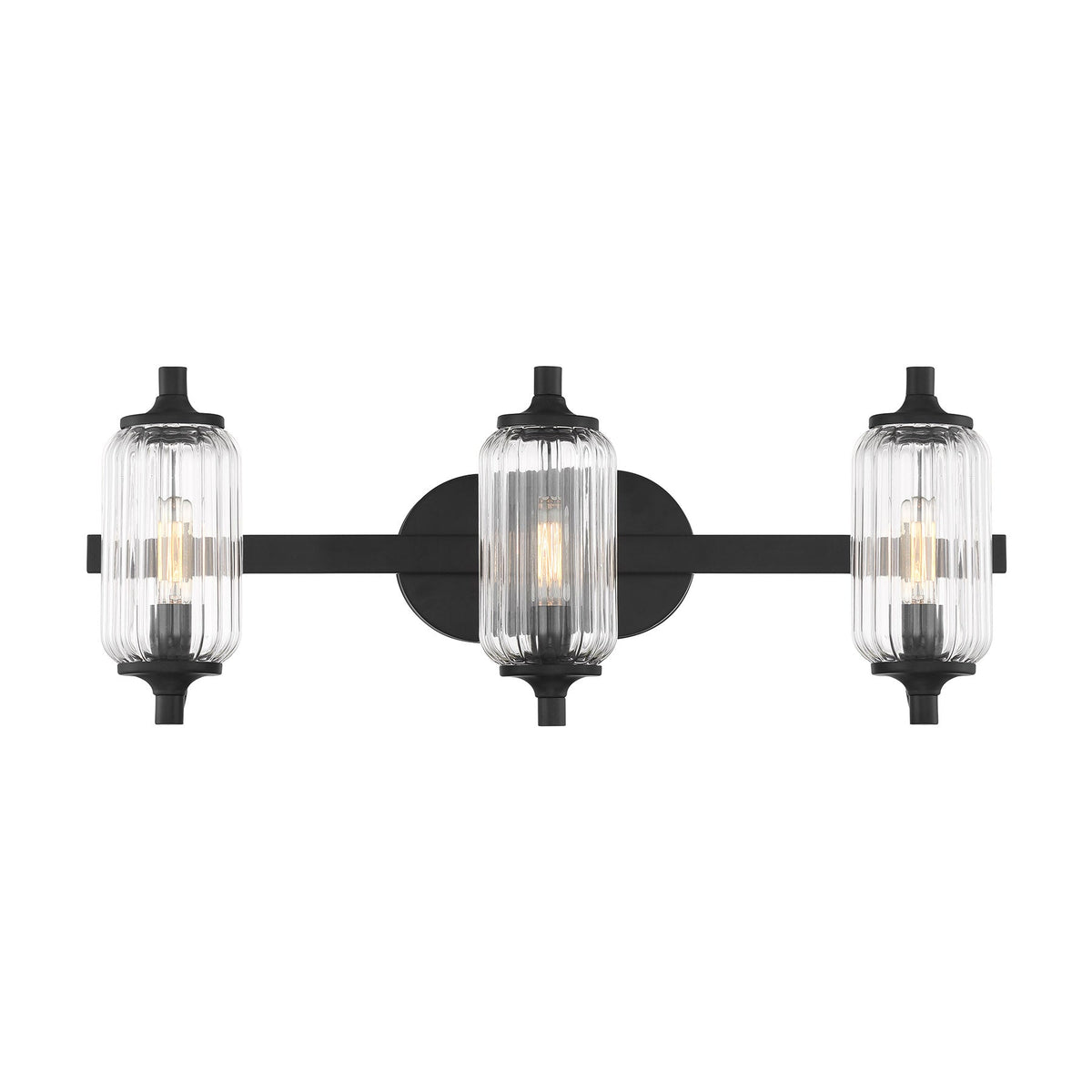 Holton 3-Light Bathroom Vanity Light Matte Black