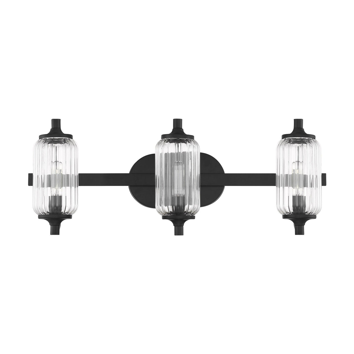 Holton 3-Light Bathroom Vanity Light Matte Black
