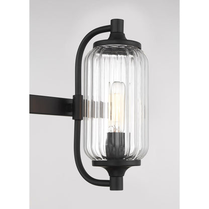 Holton 3-Light Bathroom Vanity Light Matte Black