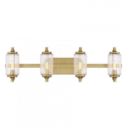 Holton 4-Light Bathroom Vanity Light Warm Brass