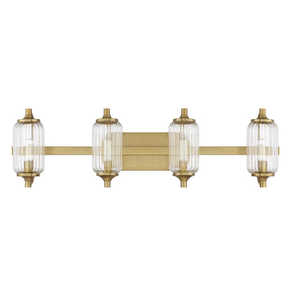 Holton 4-Light Bathroom Vanity Light Warm Brass