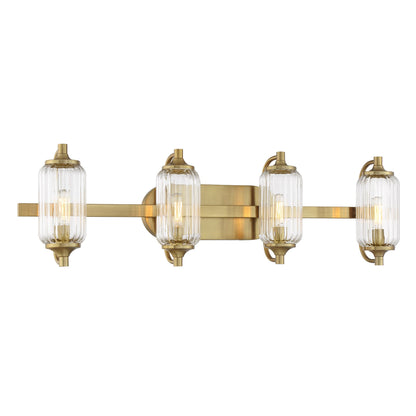 Holton 4-Light Bathroom Vanity Light Warm Brass