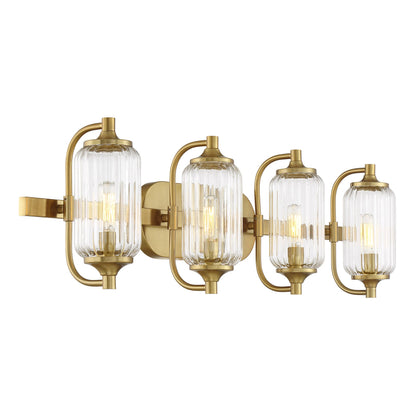 Holton 4-Light Bathroom Vanity Light Warm Brass