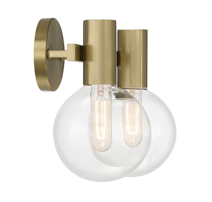 Wright 2-Light Bathroom Vanity Light in Chrome