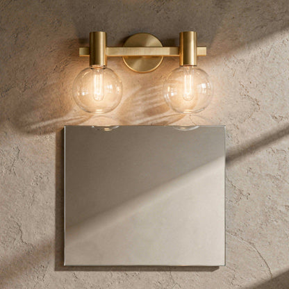 Wright 2-Light Bathroom Vanity Light in Chrome