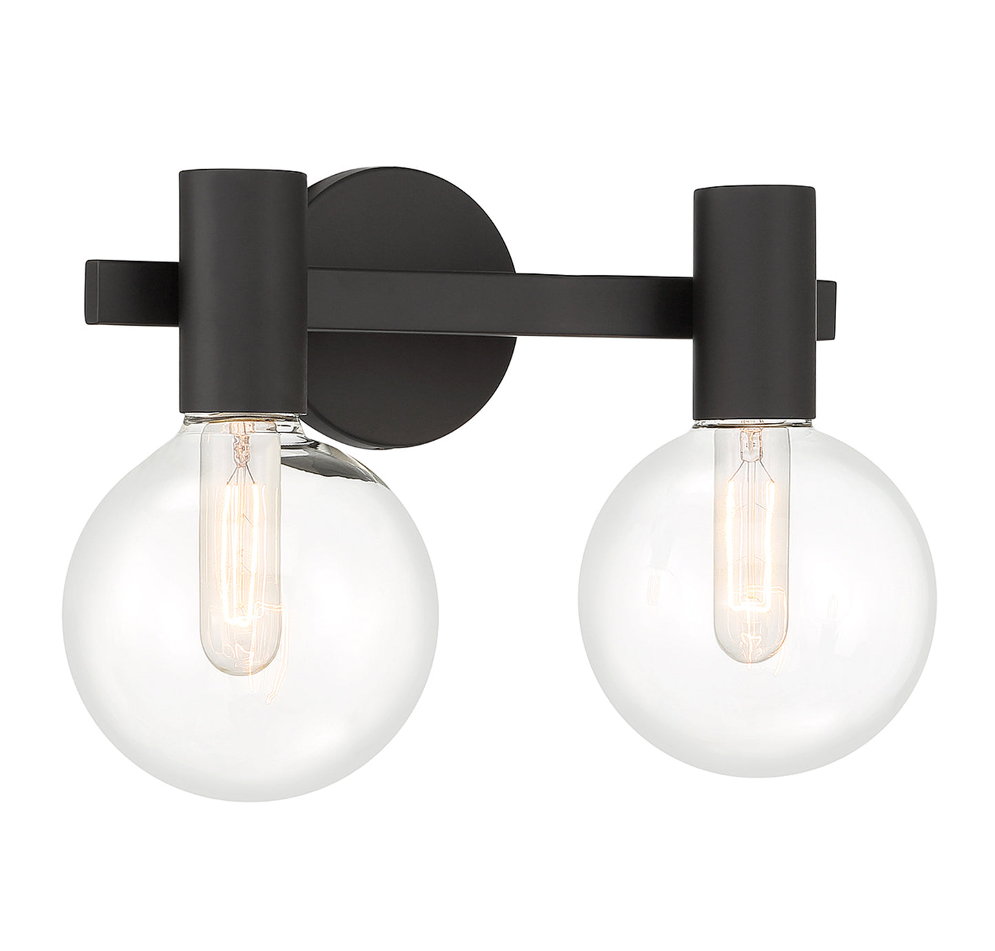 Wright 2-Light Bathroom Vanity Light in Chrome