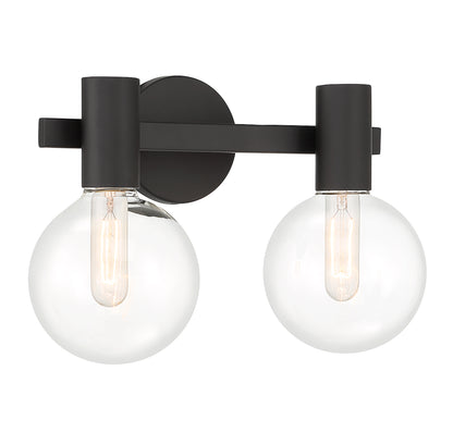 Wright 2-Light Bathroom Vanity Light in Chrome