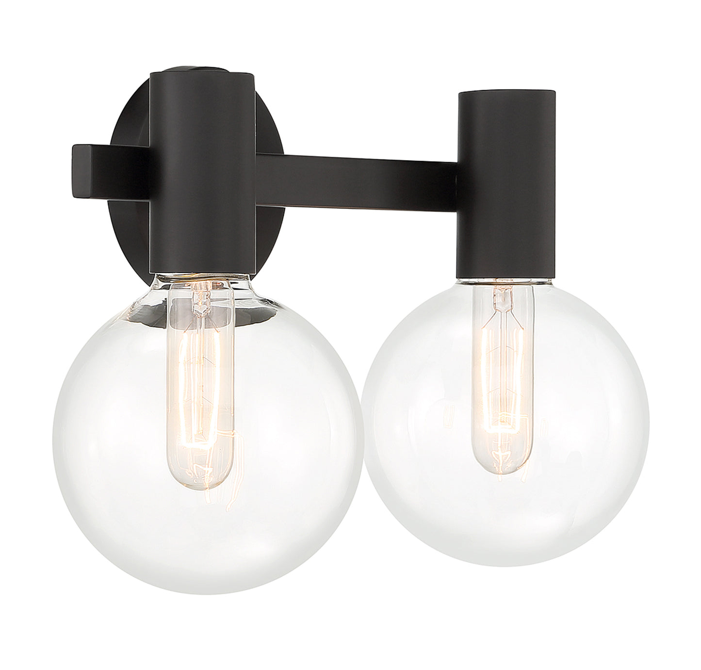Wright 2-Light Bathroom Vanity Light in Chrome