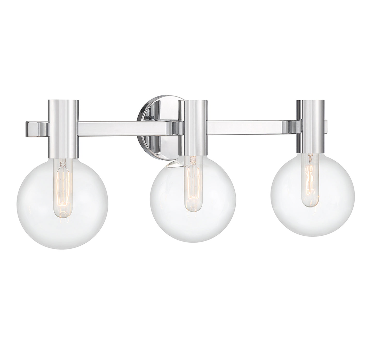 Wright 3-Light Bathroom Vanity Light in Chrome