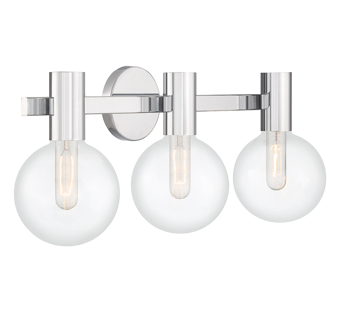 Wright 3-Light Bathroom Vanity Light in Chrome