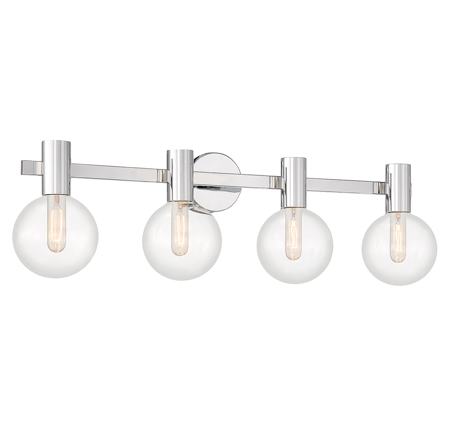 Wright 4-Light Bathroom Vanity Light in Chrome